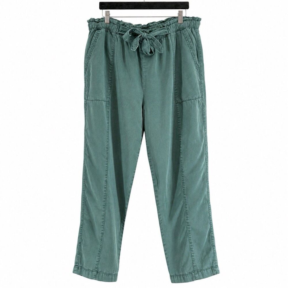 Aerie Women’s XL Sage Green Lyocell Paperbag Waist Drawstring Pants NWT